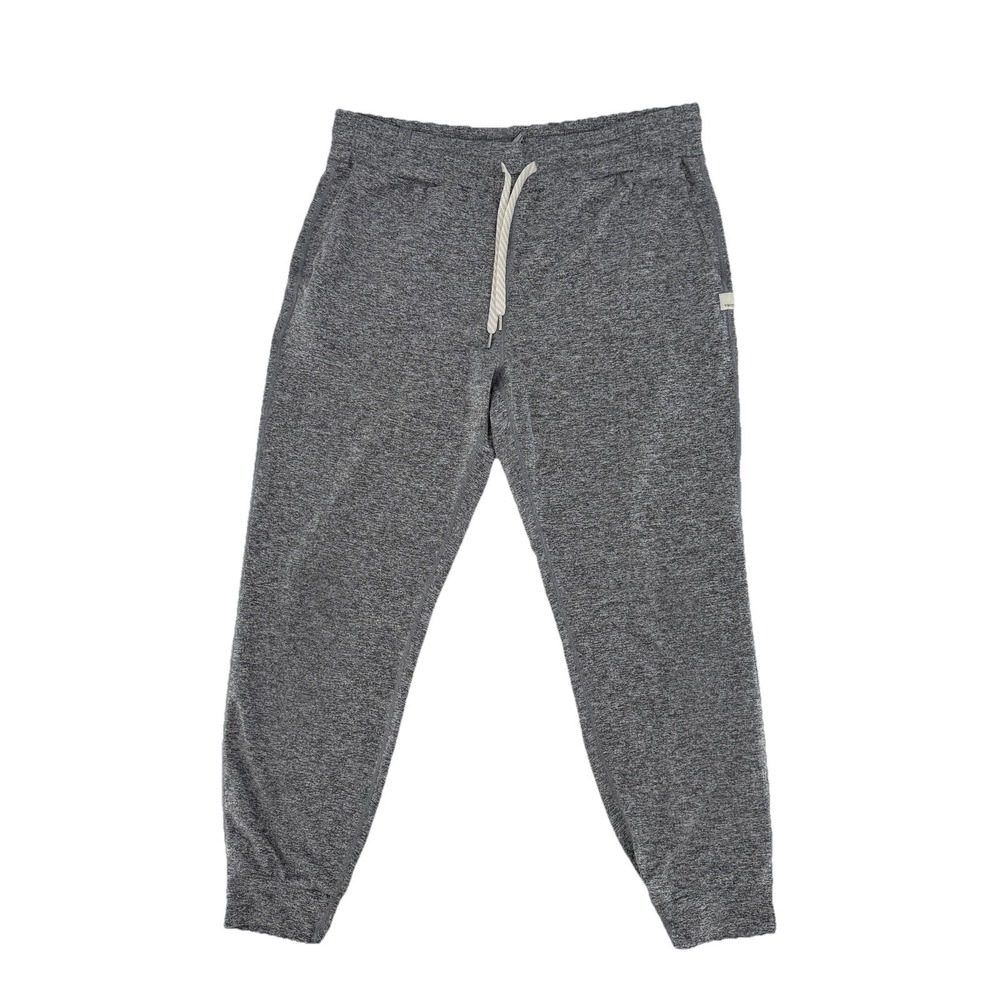 Vuori Women's Performance Joggers Pants Heathered  Gray Moisture Wicking M 25"